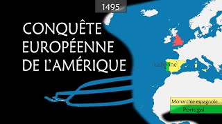 La conquête européenne de lAmérique  Résumé sur cartes [upl. by Gnidleif]