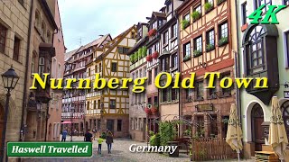 Nurnberg Old Town Nuremberg Germany Travel 4K Video [upl. by Lekkim]