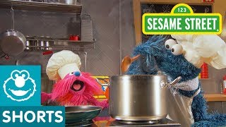 Sesame Street Angel Hair Pasta  Cookie Monsters Foodie Truck [upl. by Ashil854]