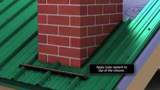 How to install chimney flashing when using Unions MasterRib metal roofing panel [upl. by Nira]