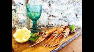 Langoustine recipe Langoustines flambé with whiskey  Helina Sanchez [upl. by Verdi]