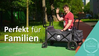 Der elvent® FamilyStar im Familientest ✅ Ein Top Bollerwagen mit extra viel Platz [upl. by Normak]