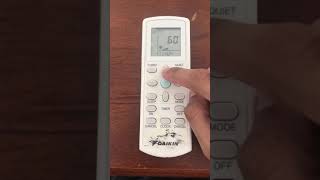 DAIKIN REMOTE CONTROL  How to change Fahrenheit to Celcius [upl. by Joseito]