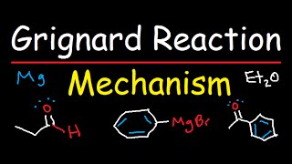 Grignard Reagent Synthesis Reaction Mechanism  Organic Chemistry [upl. by Melena]