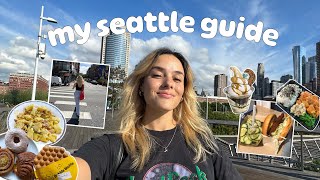 my seattle guide  EVERYTHING you should EAT  DO in seattle [upl. by Nirre]