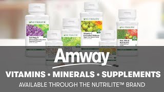 Nutrilite Vitamins Minerals amp Phytonutrient Supplements  Amway [upl. by Ezar]