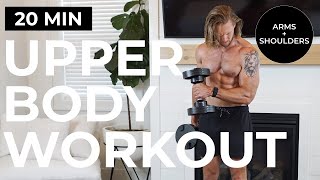 20 Min KILLER Arm and Shoulder Workout  Dumbbell Arm Workout [upl. by Eninotna]