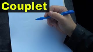 How To Write A Couplet PoemEasy Tutorial [upl. by Lyrak]