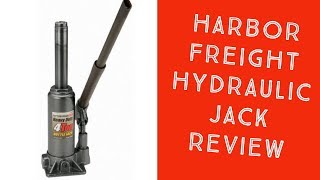 Harbor Freight Hydraulic Jack Review [upl. by Goodhen]