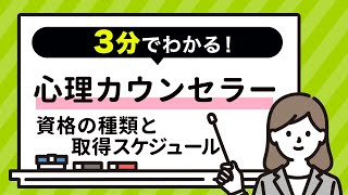 【心理カウンセラー】資格取得までの2パターンのモデルスケジュールを解説！資格の種類から取得の仕方までをわかりやすく紹介 [upl. by Ashmead161]