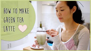 How to make Green Tea Matcha Latte  Simple Recipe [upl. by Aiem]