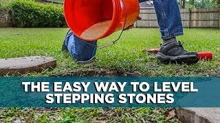 How to Level Stepping Stones  Todays Homeowner with Danny Lipford [upl. by Nyladnohr714]