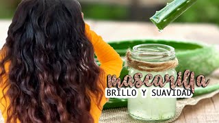 🌱 MASCARILLA de ALOE VERA SÁBILA para el CABELLO SECO TEÑIDO MALTRATADO [upl. by Ludmilla233]