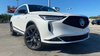 ACURA MDX 2022 ASPEC WHITE RED review [upl. by Ahsai]