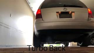 Mk4 Jetta TDI Custom 3 Inch Turbo Back Exhaust Crazy Loud [upl. by Francois243]