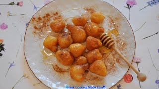 How to make Greek Donuts  Loukoumades  Λουκουμάδες [upl. by Strain865]