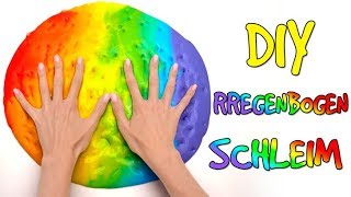 Wie man Regenbogenschleim macht 🌈💩 [upl. by Cofsky]