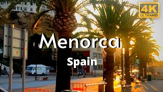 Menorca Spain 4k Beach Walking Tour Mahon [upl. by Acebber]