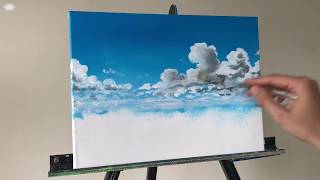 Cloud Acrylic STEP by STEP Painting Tutorial ColorByFeliks [upl. by Jonah869]