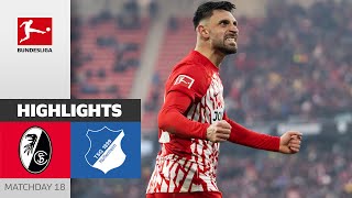 SC Freiburg  TSG Hoffenheim 32  Highlights  Matchday 18 – Bundesliga 202324 [upl. by Molloy]