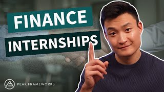 How to get a Finance Internship [upl. by Bocyaj]