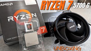 AMD Ryzen 7 5700G amp Radeon Graphics An Unboxing and Overview [upl. by Esiuol]