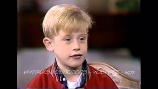 MACAULAY CULKIN  FIRST HOME ALONE INTERVIEW [upl. by Durrett]