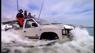 Crossing the Channel in Car Boats HQ  Top Gear [upl. by Duff]