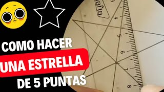 COMO HACER una ESTRELLA de 5 puntas ⭐️ HOW to MAKE a 5 POINT STAR ⭐️ [upl. by Nnylidnarb718]