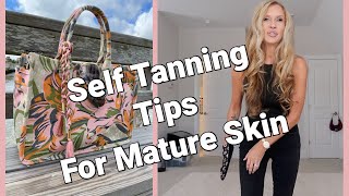 Self Tanning Tips For Mature Skin New Tote amp My OOTD [upl. by Annirac]