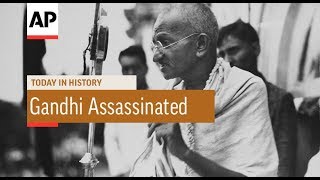 Gandhi Assassinated  1948  Today In History  30 Jan 18 [upl. by Beltran137]