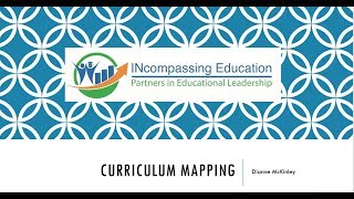 Curriculum Mapping Overview [upl. by Byrdie581]