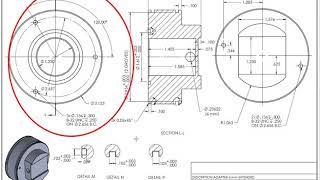 How to Read engineering drawings and symbols tutorial  part design [upl. by Akinit]