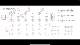 Lecture 16 Triangular elements Shape Functions B matrix and stiffness matrix [upl. by Navis184]