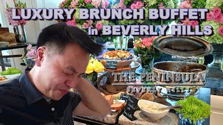 Most Expensive Brunch Buffet in LA  The Belvedere  The Peninsula Beverly Hills [upl. by Grani]