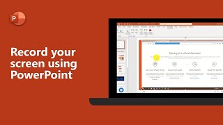 How to record your screen using PowerPoint [upl. by Eseekram]