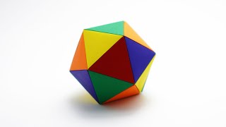 ORIGAMI ICOSAHEDRON Jo Nakashima  Deltahedron [upl. by Leahcimluap199]