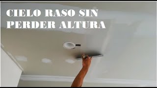 Hacer Cielo Raso En Drywall Sin perder Altura Tablaroca [upl. by Albric]