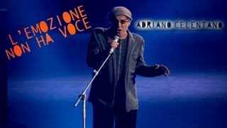 Adriano Celentano  Lemozione non ha voce LIVE 2012 [upl. by Kolodgie]