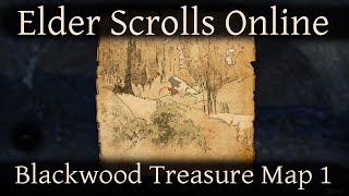 Blackwood Treasure Map 1 Elder Scrolls Online ESO [upl. by Nilram]