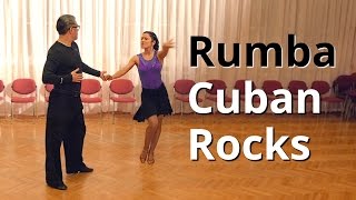 Rumba Basic Routine with Cuban Rocks  Latin Dance [upl. by Daub21]