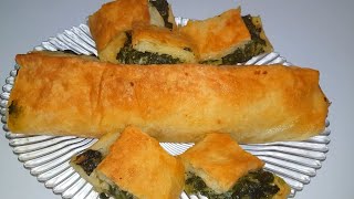 ıspanaklı Rulo Börek Tarifi [upl. by Aidualc]