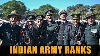 Indian Army Ranks and Insignia 2025 Jawan to Officers [upl. by Nhojleahcim]