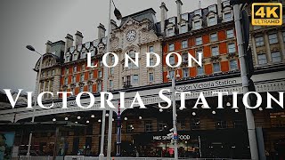 London Victoria Station Walk Through England 4K [upl. by Walter]