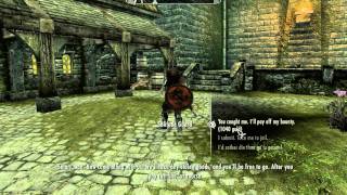 Skyrim How to clear your bounty and NOT lose your stolen goods [upl. by Gerry566]