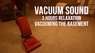 Vacuum Sound  3 Hours Vacuuming The Basement Hoover Encore Supreme Relaxation Focus ASMR [upl. by Ahsocin]