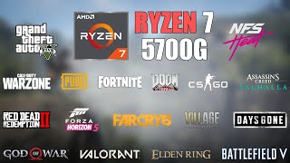 Ryzen 7 5700G Vega 8  25 Games Tested in 2022 [upl. by Seem]