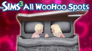 The Sims 3 All 32 WooHoo Spots World AdventuresInto the Future [upl. by Merriott]