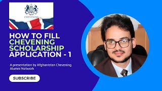 Chevening Scholarship Application Part1 [upl. by Aldric]