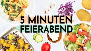 5 MINUTEN GERICHTE  Kalorienarme Rezepte für den Feierabend [upl. by Ybok]